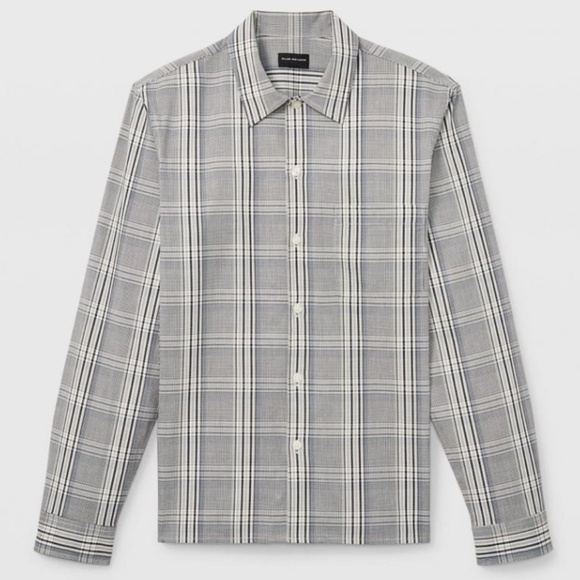 Long Sleeve Standard Shirt Grey Plaid - Brand New - NEVER WORN - Grey Multi - Picture 5 of 5